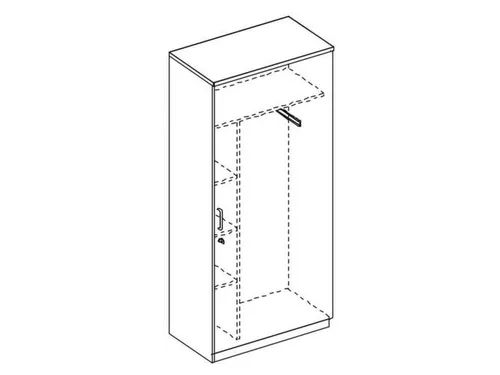 kantoorkast,HxBxD 1895x800x445mm,CC-zwart
