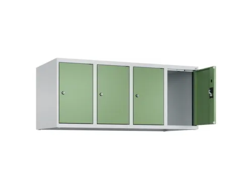 opzetkast,v. locker,4vak.,vak B 300mm,HxBxD 500x1200x500mm