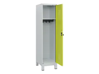 schoollocker,HxBxD 1630x400x500mm,1vak,vak B 400mm,draaigrendel,voeten - 1
