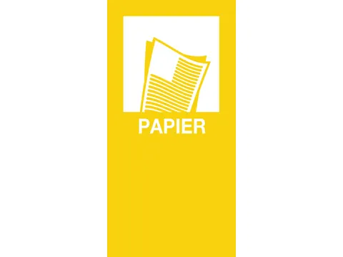 sticker magnétique PAPIER, jaune