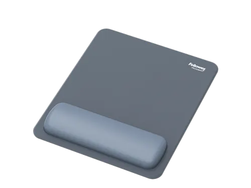 Muismat met polssteun Fellowes Breyta blauw 20x24cm