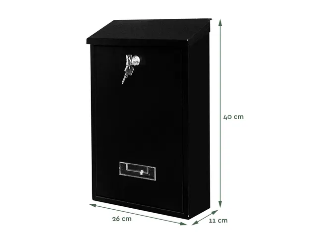 Brievenbus BRASQ PB100 Basic wand zwart