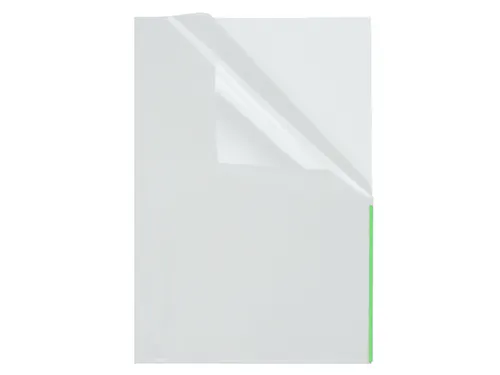 Showtas Transparant Met Groene Indexstrook 10 Stuks