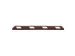 parkeerplaatsbegrenzing,B 1800mm,recyclebaar rubber,roodbruin/wit