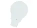 Tableau blanc Rocada Skinshape Idea 100x150cm blanc laque