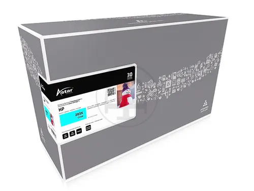 AS20003 Astar HP 203X CLJ PRO toner cyaan rebuilt 2500pagina's chip