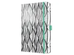 Notitieboek Sigel Jolie Beauty A5 hardcover gelinieerd 'Whitened leave