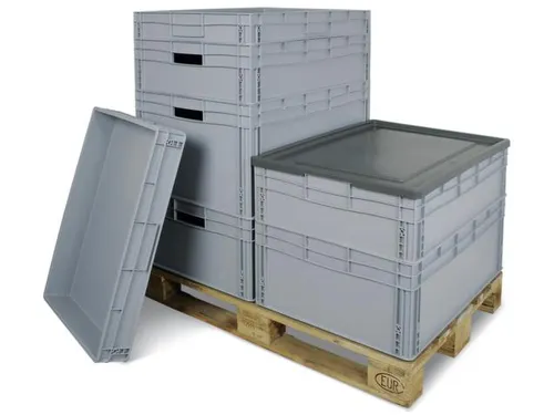 Euronorm Maxi-Containers 87 Liter HxLxB 220x800x600mm Pp Grijs