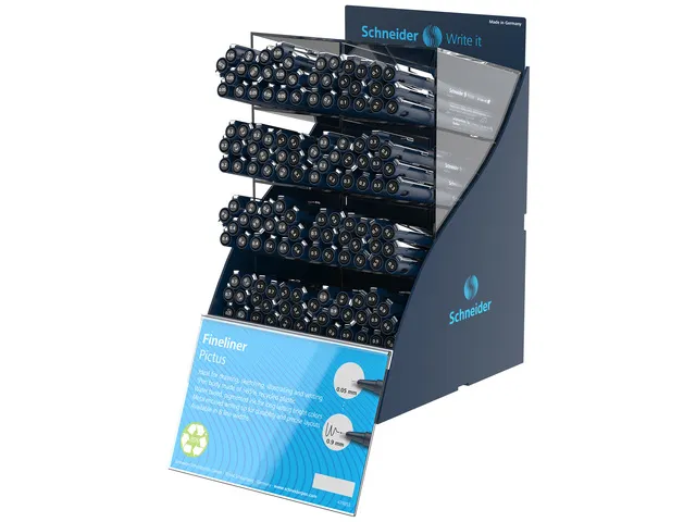 Fineliner Schneider Pictus Présentoir SIS 144 pièces Anglais