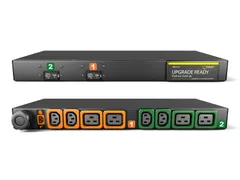 Vertiv MG01X1R1-08P443-3PS6B2H10-S, Basis, 1U, Horizontaal, Zwart, 8 A