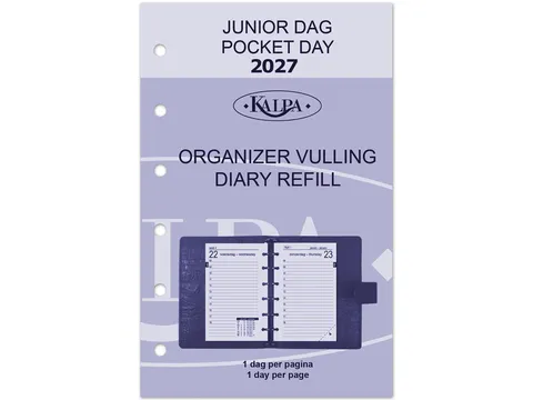 Agendavulling 2027 Kalpa Pocket 1dag/1pagina
