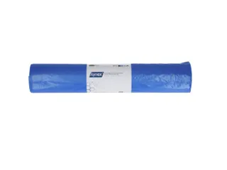 Afvalzak Hynex 70x110cm LDPE recycled T60 120L blauw rol à 20 stuks - 3