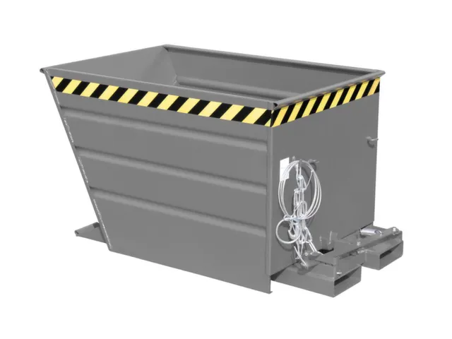 kiepbak,HxLxB 730x1370x800mm,0,55m³,draagverm. 750kg,RAL7005