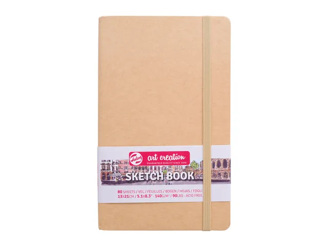 Schetsboek Talens Art Creation 80 witte vellen 140gr 130x210mm kraft