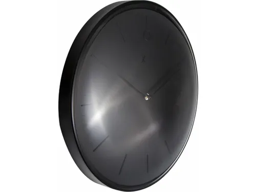 Wandklok NeXtime Glamour Ø40cm metaal zwart streepaanduiding