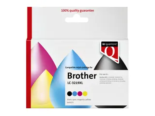 Inktcartridge Quantore alternatief tbv Brother LC-3219XL zwart+3 kleur - 1
