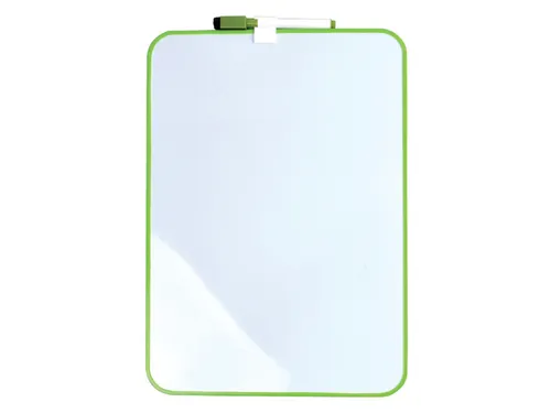 Whiteboard Desq 24x34cm + marker groen profiel