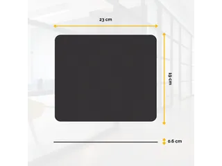Muismat Fellowes 224x186x6mm zwart - 3