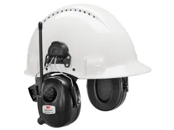 3M Peltor DAB+ FM Radio gehoorkap met helmbevestiging