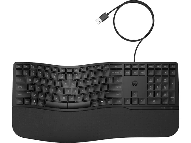 480 Comfort Wired-toetsenbord zwart AZERTY