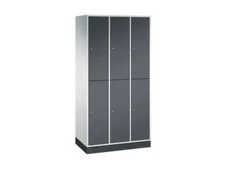 Dubbeldekse garderobekast,HxBxD 1950x920x500mm,3x2vak.,vak B 260mm - 2