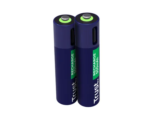 Batterij Trust USB-C oplaadbaar AAA 2 stuks