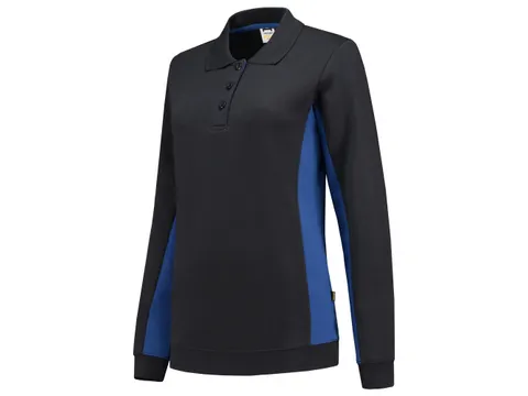 Tricorp 302002 Bicolor dames polosweater, marine/korenblauw, maat 4XL,