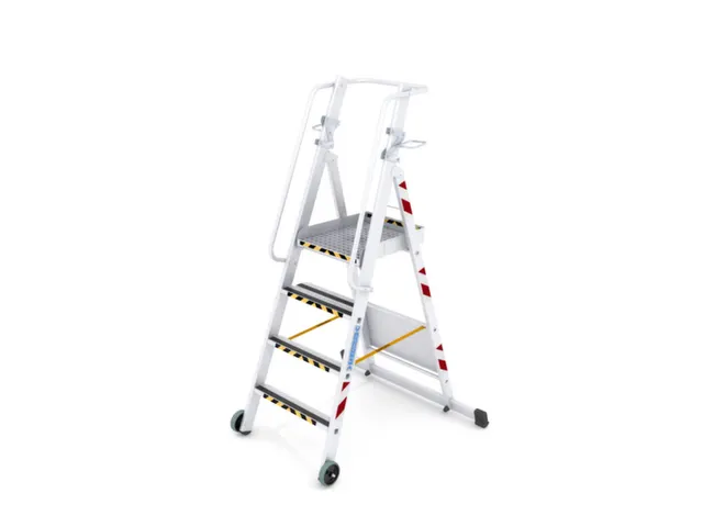 verrijdbare platformladder,bordes HxBxD 1350x500x450mm