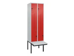 Z-garderobekast,HxBxD 2120x600x815mm,2vak,vak B 300mm,draaigrendel