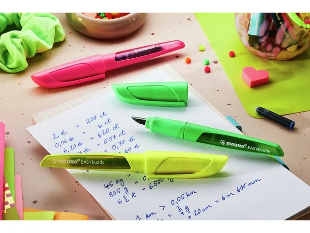 Vulpen STABILO Easybuddy L en M neon assorti