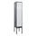 Z-garderobekast,HxBxD 2120x400x500mm,vak B 200/400mm,cil.-slot