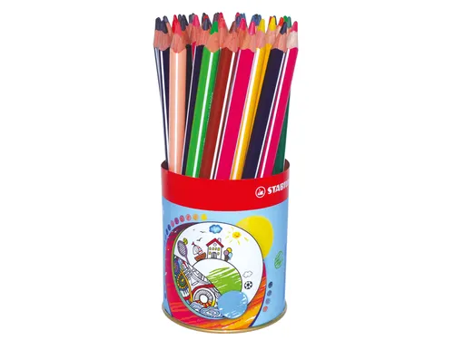Kleurpotlood driehoekig STABILO 203 Trio dik 38 stuks assorti