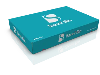 Sanni Bin disposable hygiënebak 14 liter karton (10 stuks) - 4