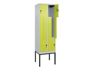 Z-garderobekast,HxBxD 2120x600x500mm,vak B 150/300mm,draaigrendel - 2