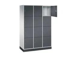 grootvolume-lockersysteem,RAL 7035/RAL 7021,HxBxD 1950x1220x500mm