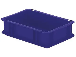 Euronorm-stapelbak 4.5l 50x400x300mm Wanden/bodem Gesloten Blauw - 1