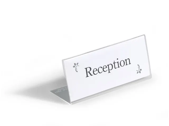 Tafelnaambord 61x150mm Acryl Transparant