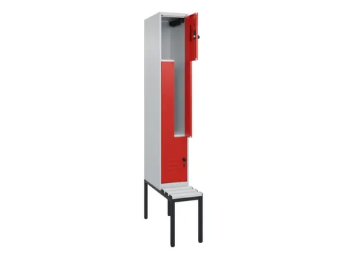 Z-garderobekast,HxBxD 2120x300x815mm,2vak,vak B 300mm,draaigrendel