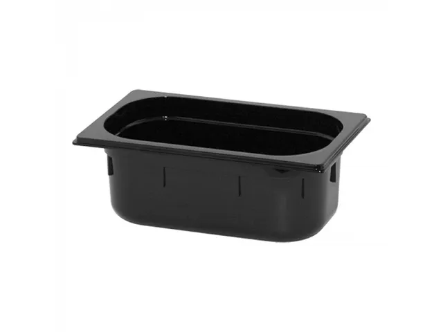 Caterchef Gastronorm bak 1/4 GN 100mm polycarbonaat zwart