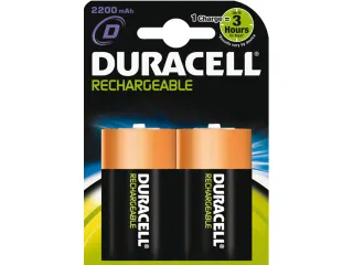 Batterij oplaadbaar Duracell 2xD 3000mAh Plus - 2