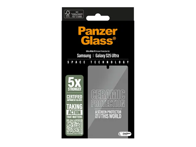 PanzerGlass Ceramic Screen Protector Samsung Galaxy S25 Ultra | Ult