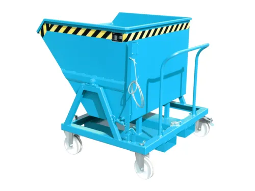 Kiepbak Staalplaat 1170x1200x1245mm Inh. 0.40m³ 1000kg Blauw