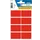 HERMA 3692 Universele etiketten 26x40mm Rood 40 stuks