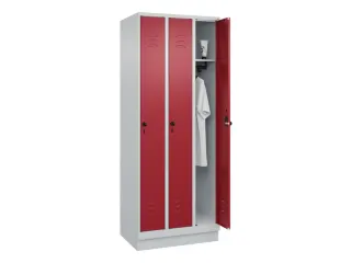locker,HxBxD 1950x750x500mm,3vak,vak B 250mm,draaigrendel,sokkel - 3