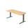 In hoogte verstelbaar bureau,HxBxD 680-850x1800x800mm,blad esdoorn