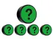 Impressiemagneet Question Mark 35mm Groen