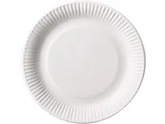 Papstar Pure Bord rond 23cm FSC karton Wit 100 stuks