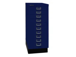 kantoor-ladekast HxBxD 670x279x380mm 10 laden romp oxfordblauw staal - 3