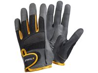 Handschoen Tegera 9140, Maat 9 Microthan Polyester Zwart Grijs