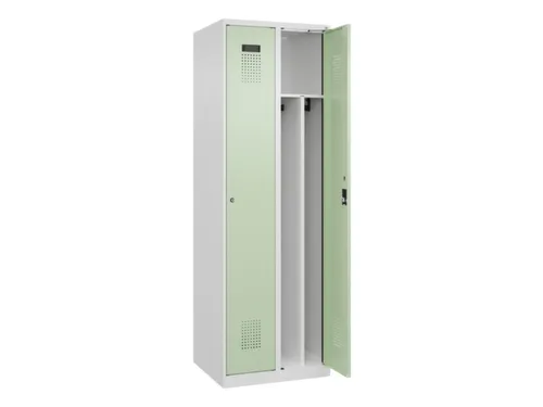 locker voor scheiding van kleding,HxBxD 1850x600x500mm,2vak